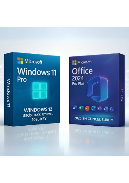 Windows 11 Pro + Office 2024/2026 Pro Plus | FQC-10556 Orijinal Lisanslı Bootable USB Kurulum Bellek | Windows 12 Geçiş Hakkı modelleri