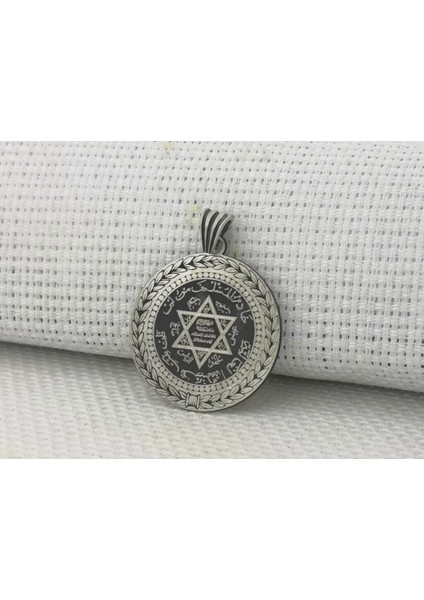 Hz Süleyman Mührü 925 Ayar Gümüş Erkek Kolye Ucu