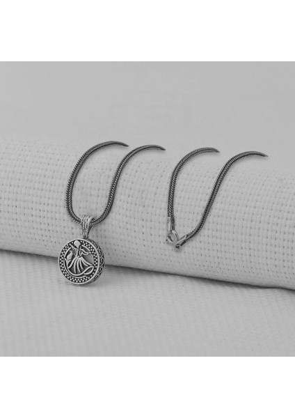 Mevlana Kebir Dualı Cevşen 925 Ayar Gümüş Erkek Kolye