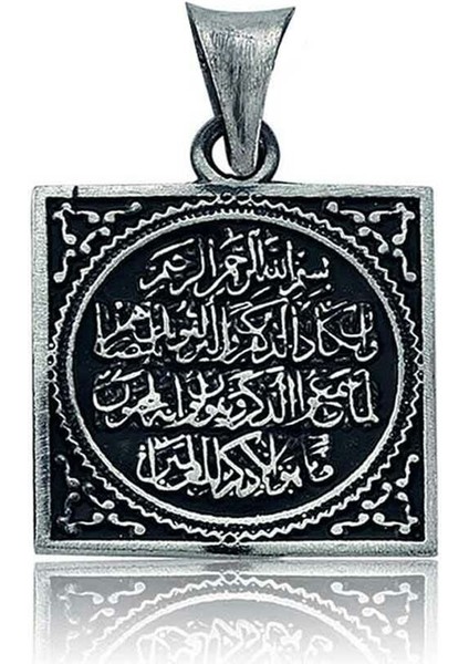 Nazar Duası 925 Ayar Gümüş Erkek Kolye Ucu