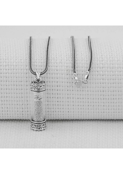Cevşeni Kebir Dualı 925 Ayar Gümüş Erkek Kolye