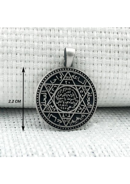 Süleyman Mührü 925 Ayar Gümüş Erkek Kolye