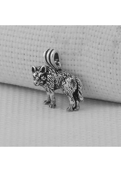 Kurt 925 Ayar Gümüş Erkek Kolye Ucu