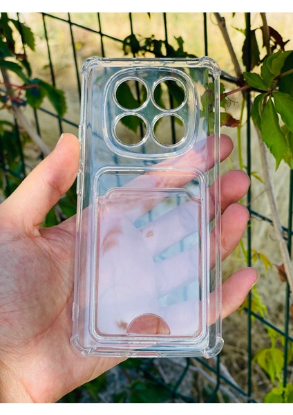 Xiaomi Redmi Note 14 Pro 4g Kılıf Şeffaf Kartlıklı Silikon Azn-Setrakart