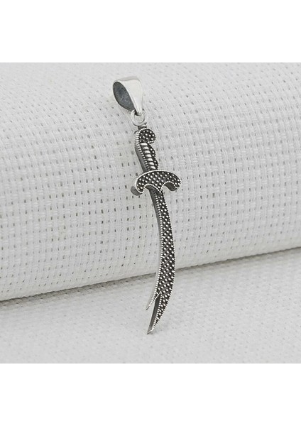 Zülfikar Nokta Tasarımlı 925 Ayar Gümüş Erkek Kolye