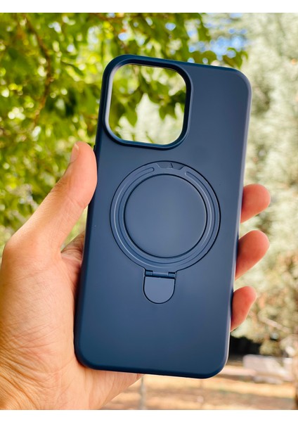 Apple iPhone 16 Pro Kılıf Mgsafe Özellikli Standlı Pastel Renkler Azn-Reggal