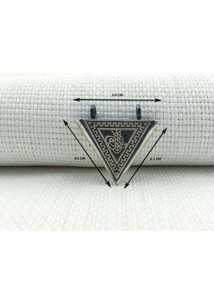 Osmanlı Tugra Cevşeni Kebir Dualı Orta Boy 925 Ayar Gümüş Erkek Kolye Ucu