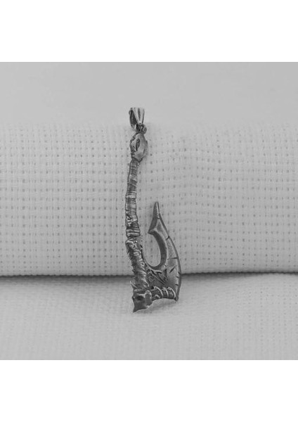 Viking Iskandinav Savaşcı Baltası 925 Ayar Gümüş Erkek Kolyesi Ucu