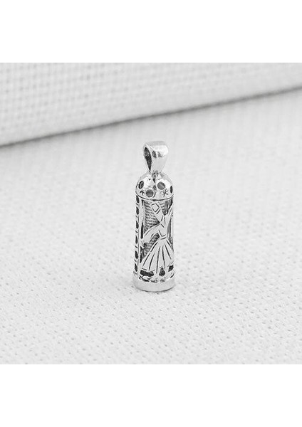 Semazen Detaylı Cevşeni Kebir Dualı 925 Ayar Gümüş Erkek Kolye Ucu