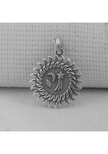 Galaksi 925 Ayar Gümüş Erkek Kolye Ucu