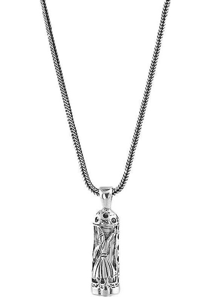 Semazen Detaylı Cevşeni Kebir Dualı 925 Ayar Gümüş Erkek Kolye