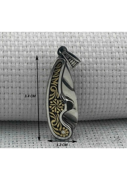 Bıcak 925 Ayar Gümüş Erkek Kolye