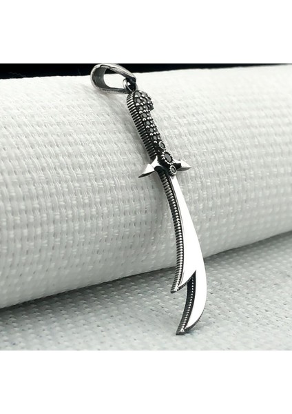 Zulfikar 925 Ayar Gümüş Erkek Kolye Ucu