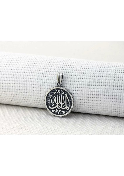 Mulki Allah Mulk Allahın Yazılı 925 Ayar Gümüş Erkek Kolye Ucu