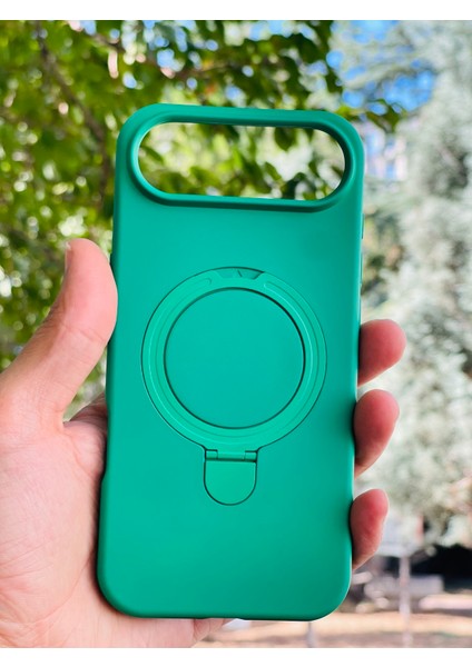 Apple iPhone 17 Air Kılıf Mgsafe Özellikli Standlı Pastel Renkler Azn-Reggal