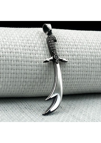 Zulfikar 925 Ayar Gümüş Erkek Kolye Ucu