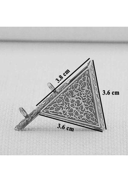 Desenli Orta Boy Cevşeni Kebir Dualı 925 Ayar Gümüş Erkek Kolye Ucu