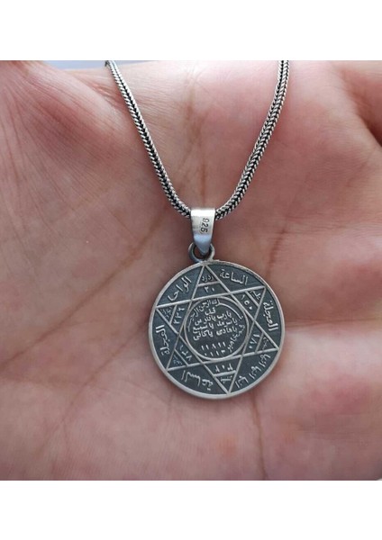 Muhr U Süleyman 925 Ayar Gümüş Erkek Kolye