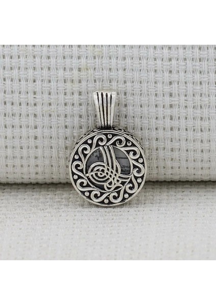 Osmanlı Tuğrası Kebir Dualı Cevşen 925 Ayar Gümüş Erkek Kolye Ucu