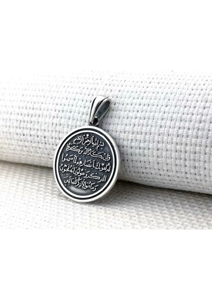 Nazar Duası 925 Ayar Gümüş Erkek Kolye Ucu