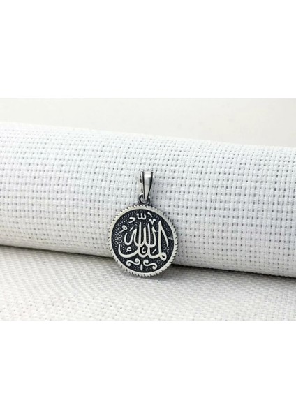 Mulki Allah Mulk Allahın Yazılı 925 Ayar Gümüş Erkek Kolye Ucu