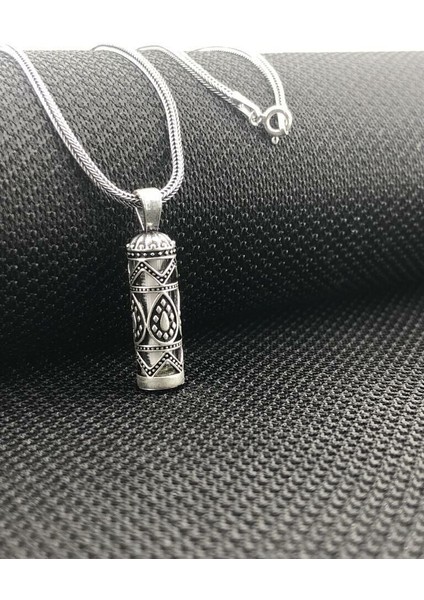 Cevşeni Kebir Dualı 925 Ayar Gümüş Erkek Kolye