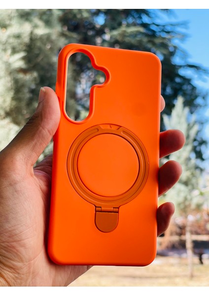 Samsung Galaxy S25 Kılıf Mgsafe Özellikli Standlı Pastel Renkler Azn-Reggal