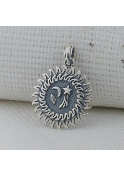 Galaksi 925 Ayar Gümüş Erkek Kolye Ucu