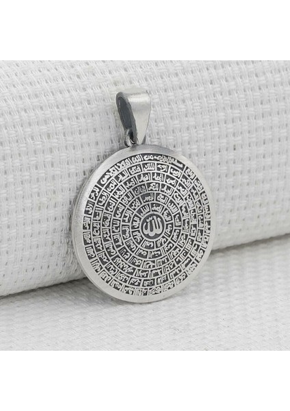 Silindir Tasarımlı Kebir Dualı Cevşen 925 Ayar Gümüş Erkek Kolye