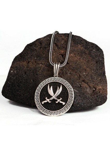 Aslan Hz Ali 925 Ayar Gümüş Erkek Kolye