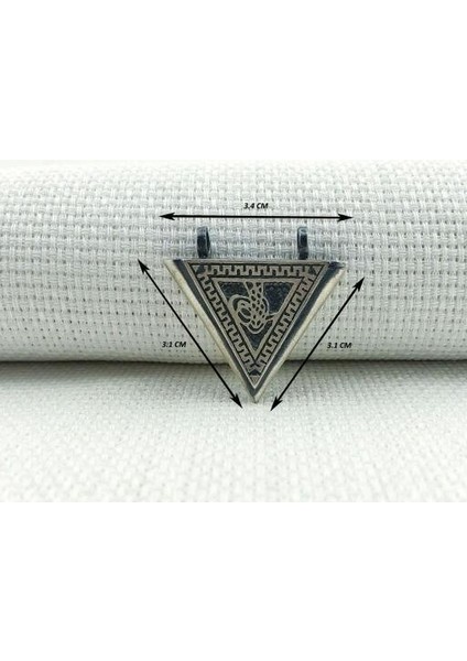 Osmanlı Tugralı Orta Boy Cevşeni Kebir Dualı 925 Ayar Gümüş Erkek Kolye Ucu