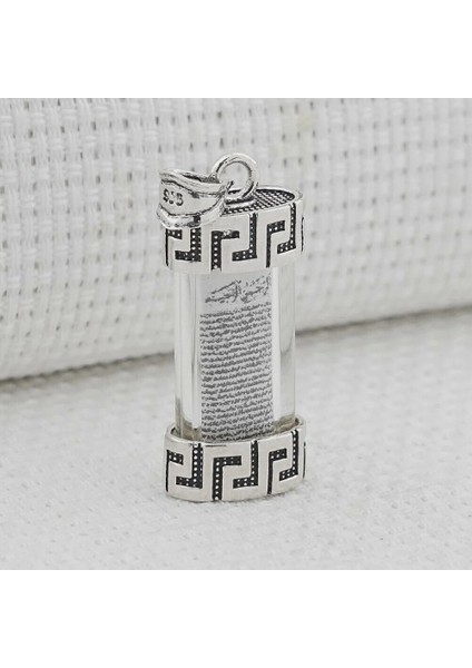 Cevşeni Kebir Dualı 925 Ayar Gümüş Erkek Kolye Ucu