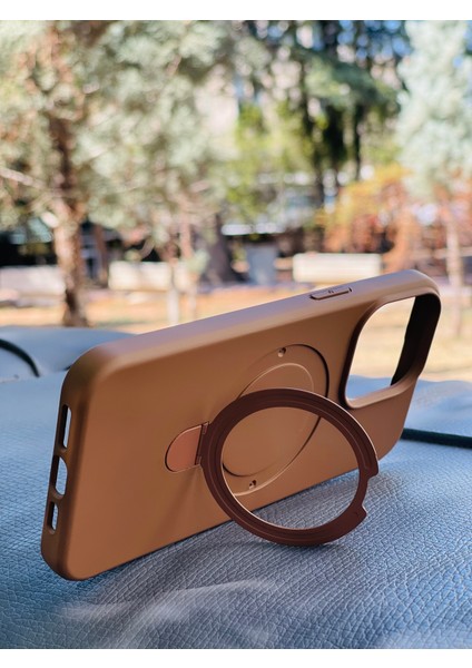 Apple iPhone 16 Pro Kılıf Mgsafe Özellikli Standlı Pastel Renkler Azn-Reggal modelleri