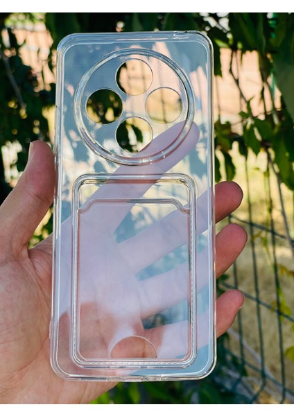 Xiaomi Redmi 14C Kılıf Şeffaf Kartlıklı Silikon Azn-Setrakart