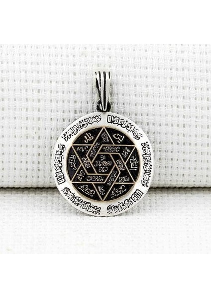 Özel Ismi Azam Duası 925 Ayar Gümüş Erkek Kolye Ucu