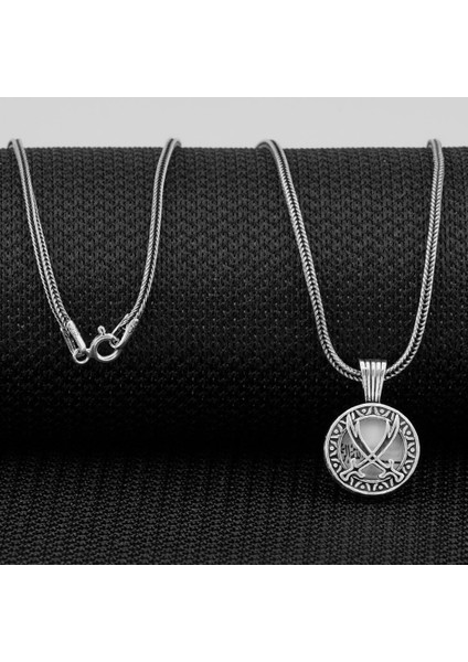 Zulfikar Kebir Dualı Cevşen 925 Ayar Gümüş Erkek Kolye