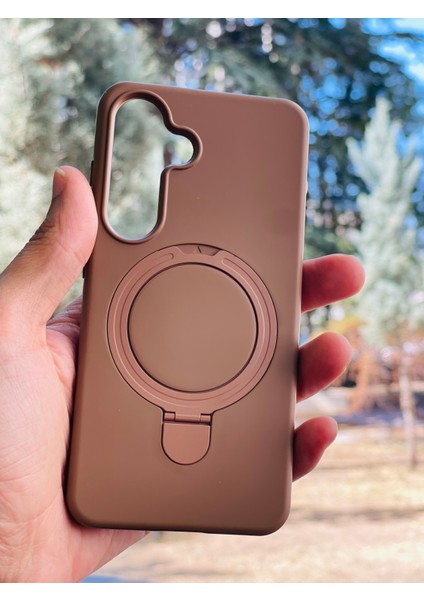 Samsung Galaxy S25 Kılıf Mgsafe Özellikli Standlı Pastel Renkler Azn-Reggal