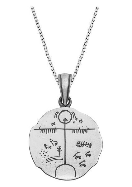 Tengri 925 Ayar Gümüş Erkek Kolye