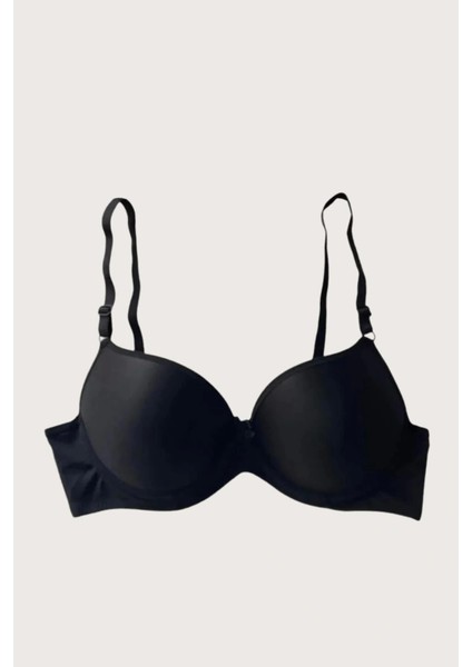 Mikro Kumaş Push Up Dolgulu Balenli Günlük Tek Destekli Sütyen