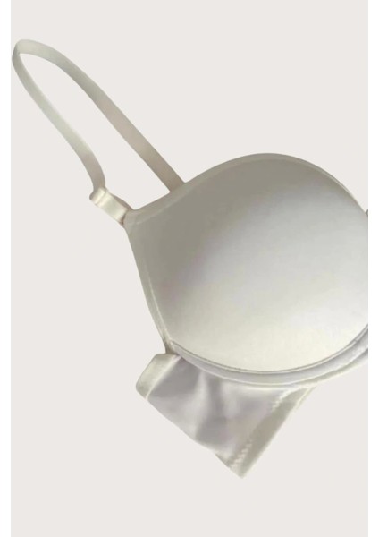 Mikro Kumaş Push Up Dolgulu Balenli Günlük Tek Destekli Sütyen