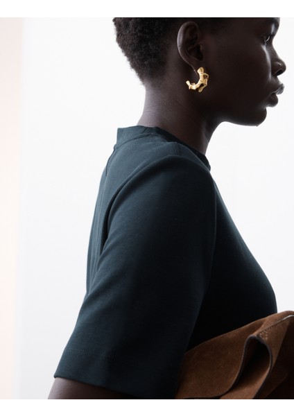 Pamuk Karışımlı T-Shirt