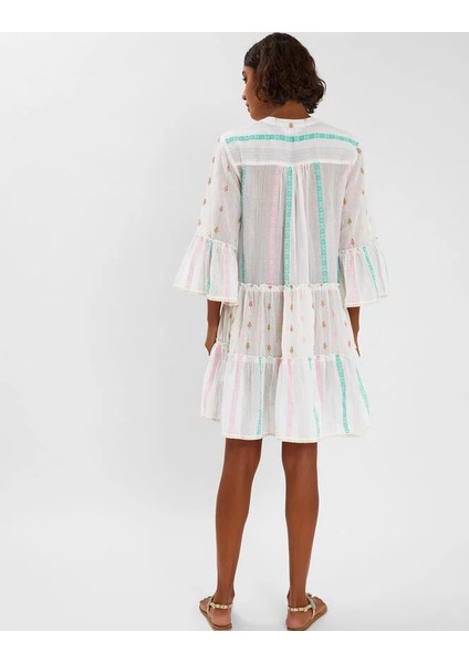 Jakarlı Deseni Elbise M modelleri