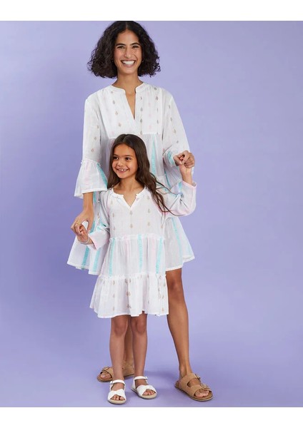 Jakarlı Deseni Elbise M fırsatları