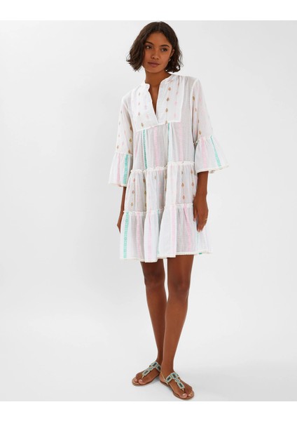 Jakarlı Deseni Elbise M indirimleri