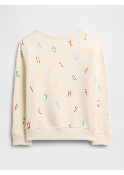 Erkek Bebek Krem Bisiklet Yaka Sweatshirt modelleri
