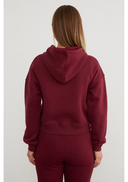 3 Iplik Basic Kapüşonlu Sweatshirt indirimleri