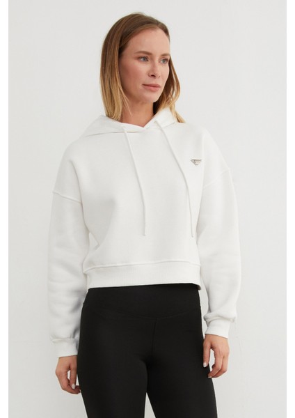 3 Iplik Üçgen Metal Armalı Kapüşonlu Sweatshirt fırsatları