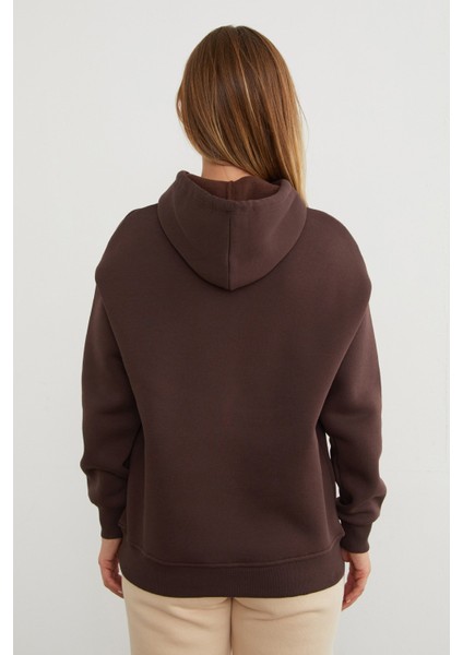 3 Iplik Ceylan Nakışlı Kapüşonlu Sweatshirt indirimleri