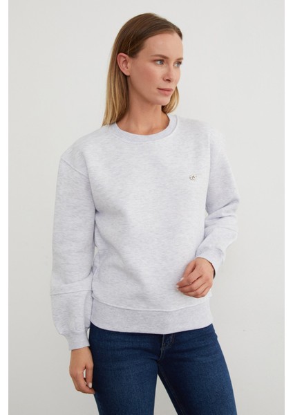 3 Iplik Metal Aksesuar Detaylı Sweatshirt modelleri