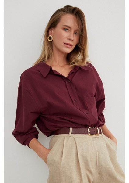 Basic Tek Cepli Oversize Gömlek fiyatları